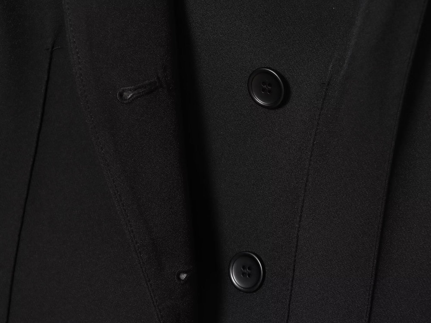 Women's 2025 new fashion black slim stand collar suit jacket+Pants suit