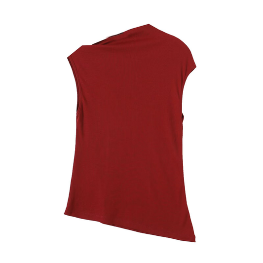 Women's new irregular design sleeveless top