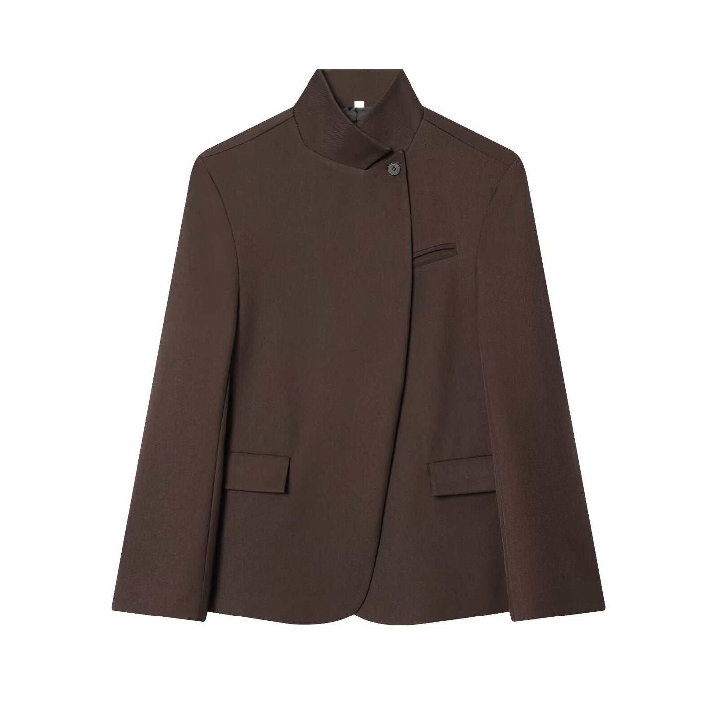 Women's casual stand collar Blazer Coat