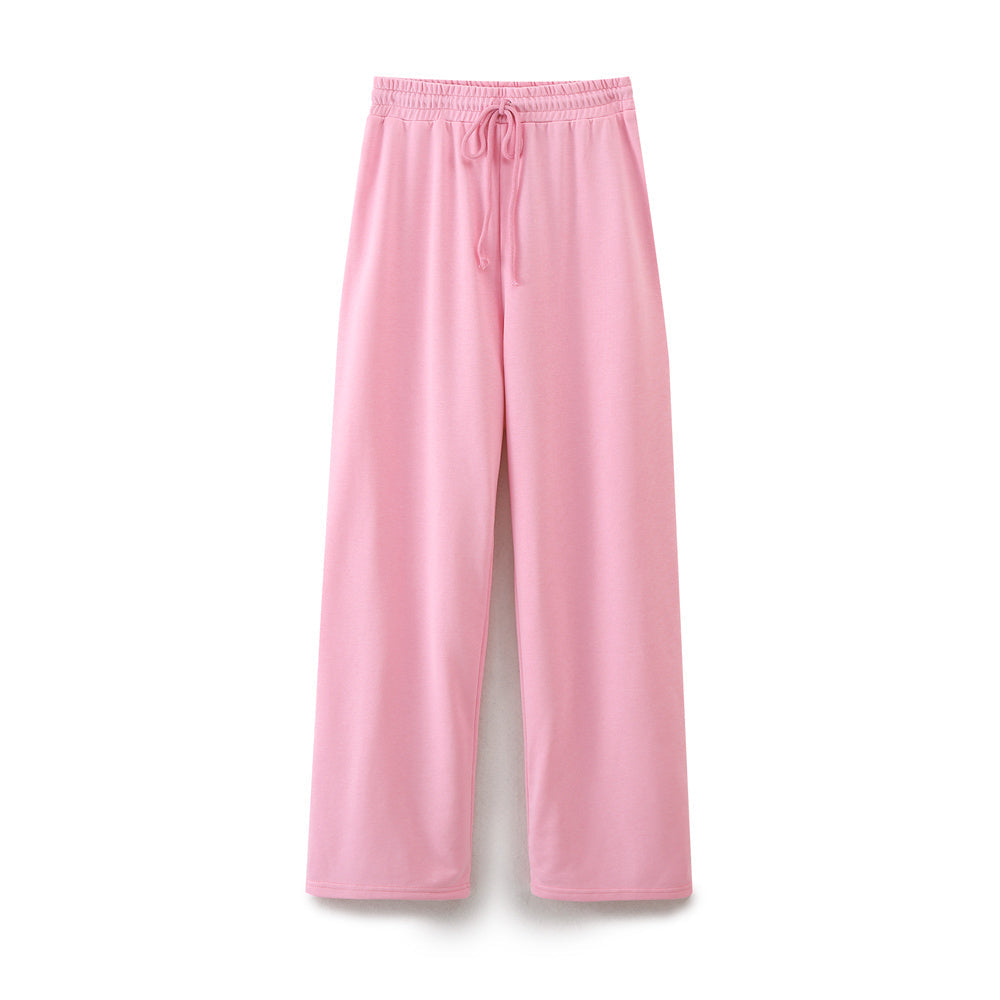 suit Women's 2 pieces double-sided fabric loose T-shirt+Jogging pants