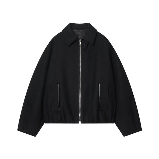 Women's casual lapel zipper pilot jacket Coat