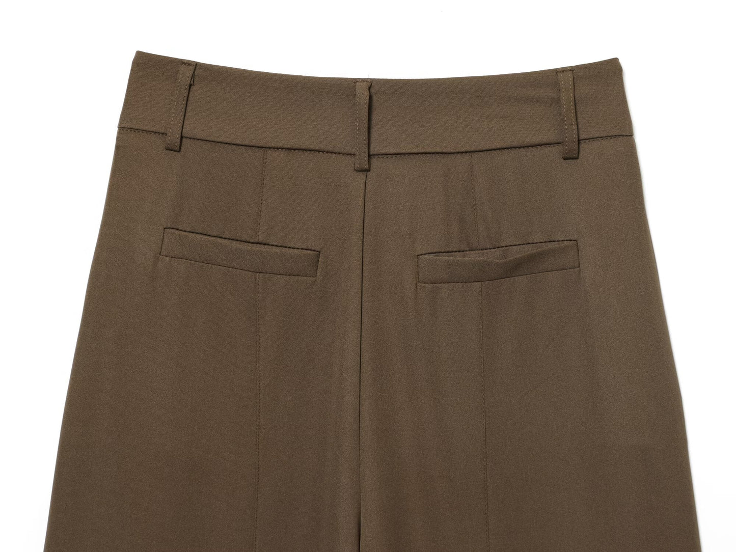 Women's new loose casual high waisted zipper pants