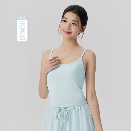 Women's 2026 summer new anti-ultraviolet sports vest with chest pad