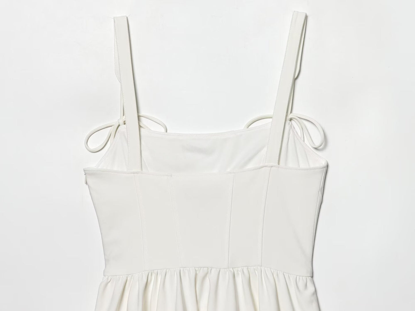 Women's tight corset style fluffy dress