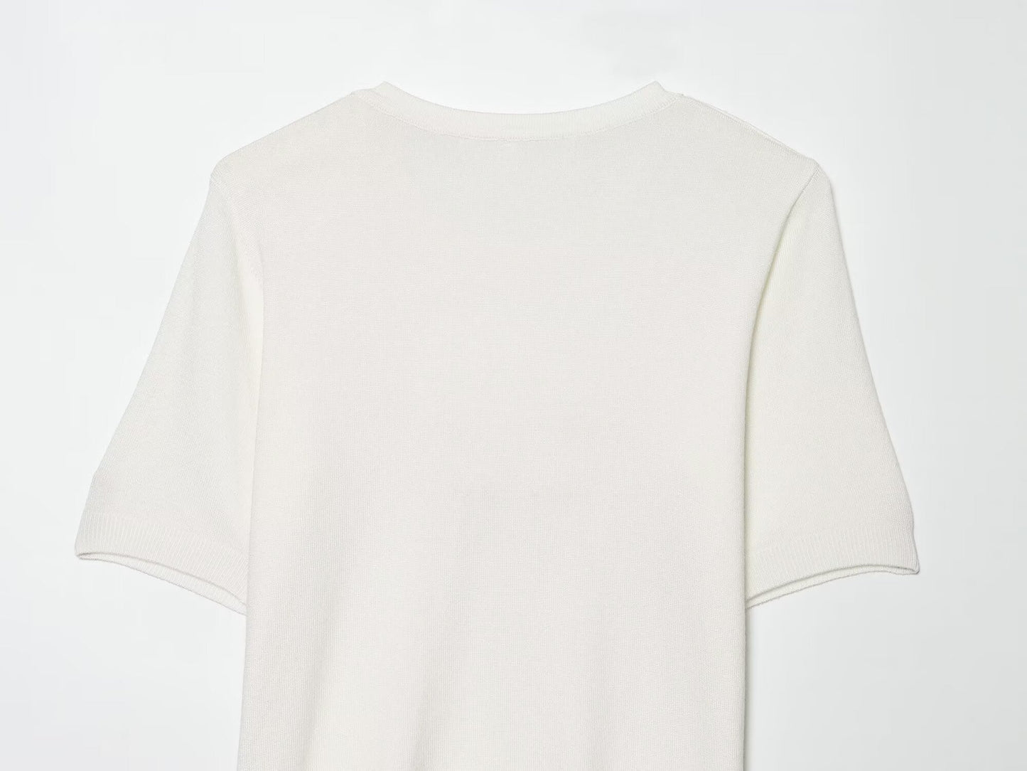 2026 Women's basic style short sleeved knitted sweater