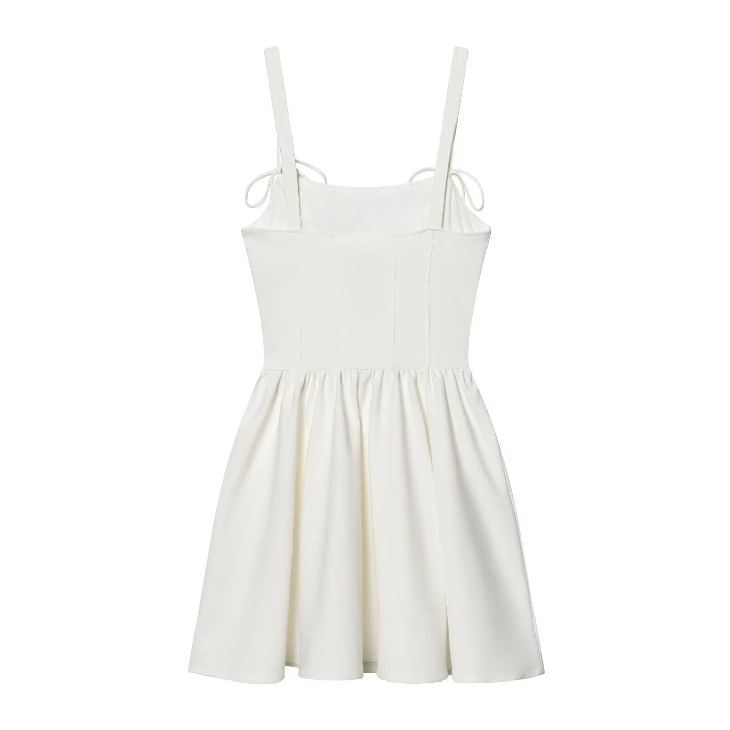 Women's tight corset style fluffy dress