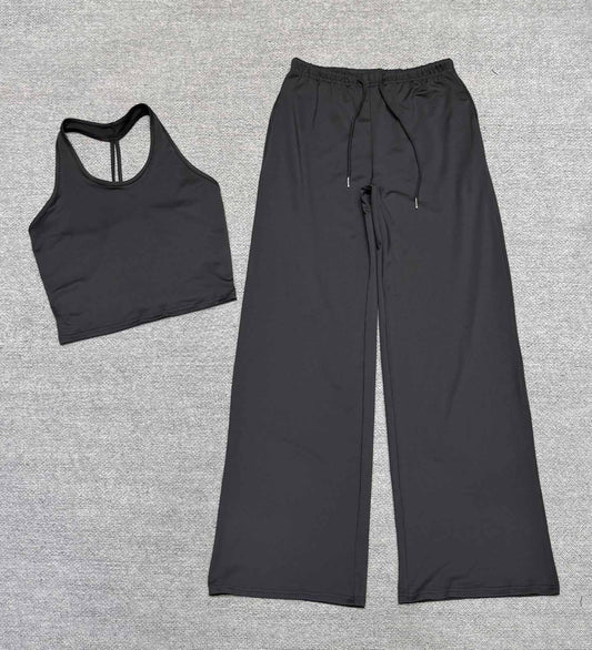 Women's new quick-drying beauty back sling sports running two-piece suit