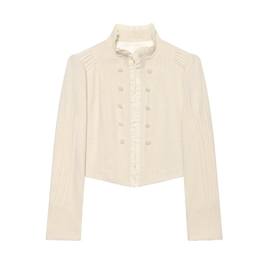 Women's layered decorative short Blazer Coat