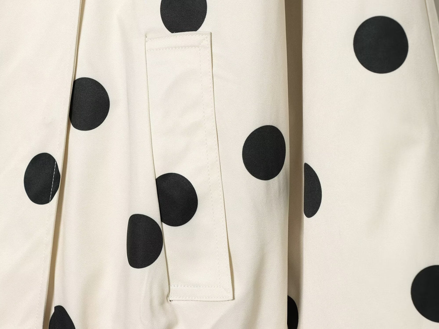Women's standing collar polka dot pilot jacket Coat