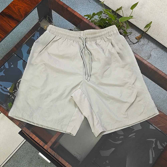2026 new elastic waist embroidery quick-drying shorts five-point shorts