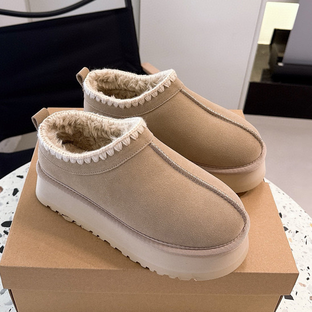 Women's new casual shallow-soled snow boots