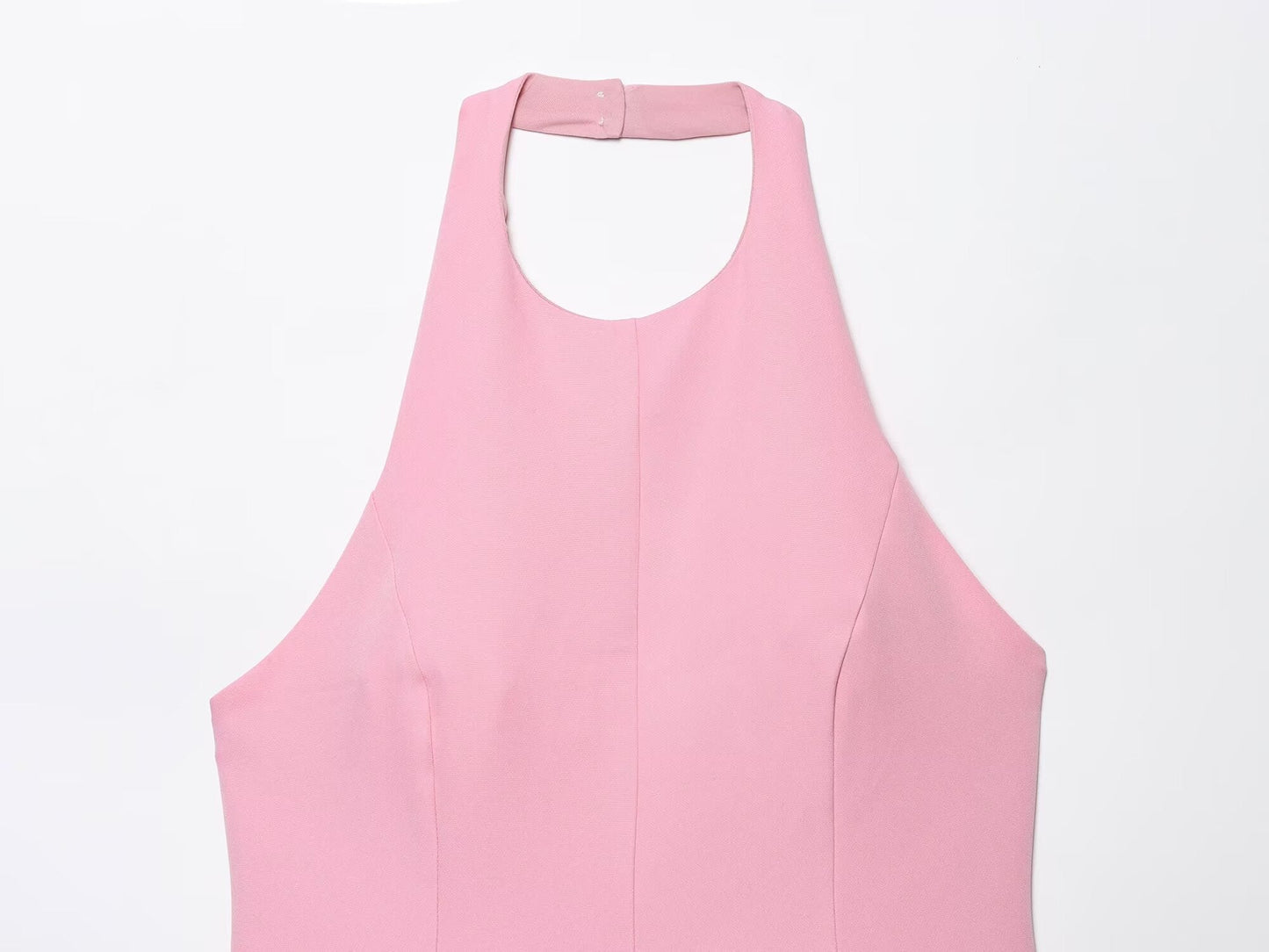 Women's Summer Fashion Wave style Hanging Neck Mini Dress