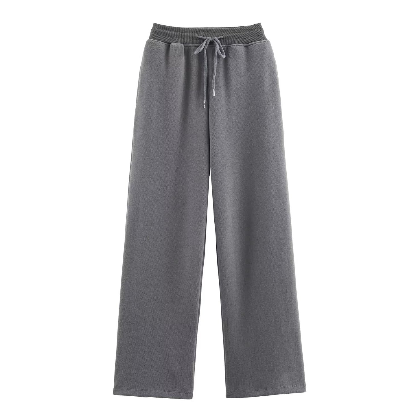 suit Women's 2 pieces ribbed soft texture hooded sweatshirt+Pants