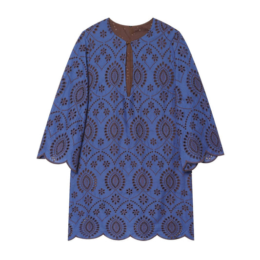 2026 Women's hollow embroidery mini dress