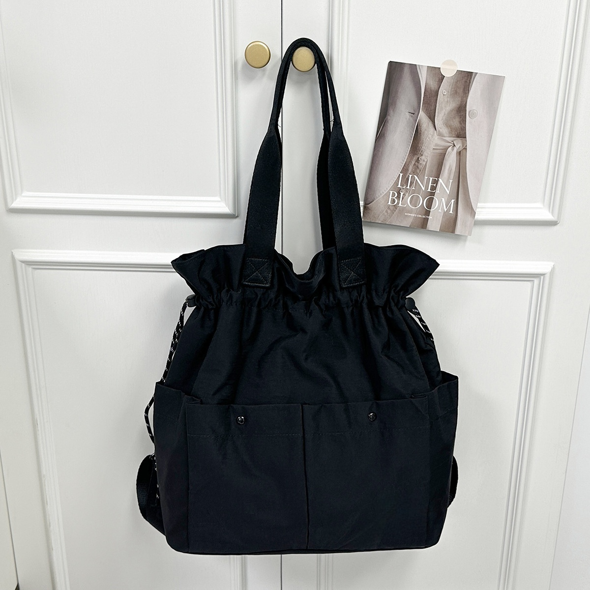 2026 women's new shoulder bag large capacity multi-pocket shoulder bag
