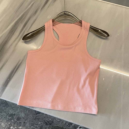 2026 women's new fashion casual five-color threaded short vest