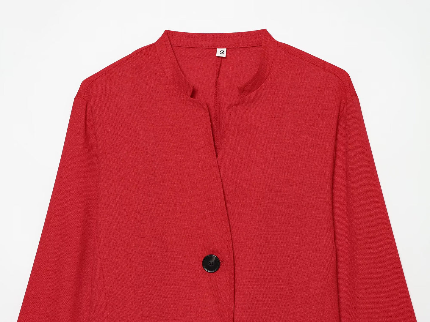 Women's casual linen blend Blazer Coat