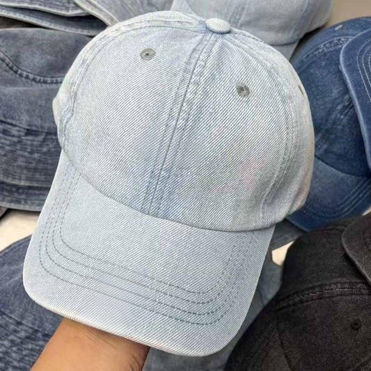 Women's new casual Joker denim baseball cap