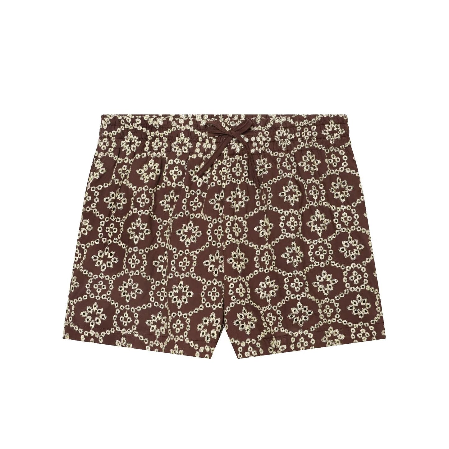 Women's hollow embroidery casual shorts