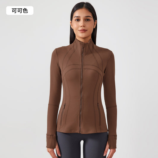 LU Women's Autumn and Winter New Stretch Running Fitness Yoga Long Sleeve Jacket