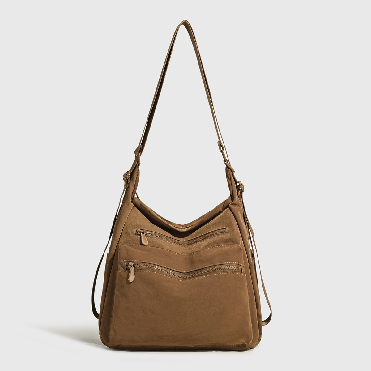 Women's new fashion leisure zipper multi-pocket crossbody bag