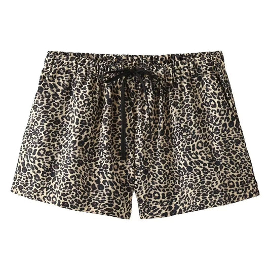 Women's animal striped printed shorts