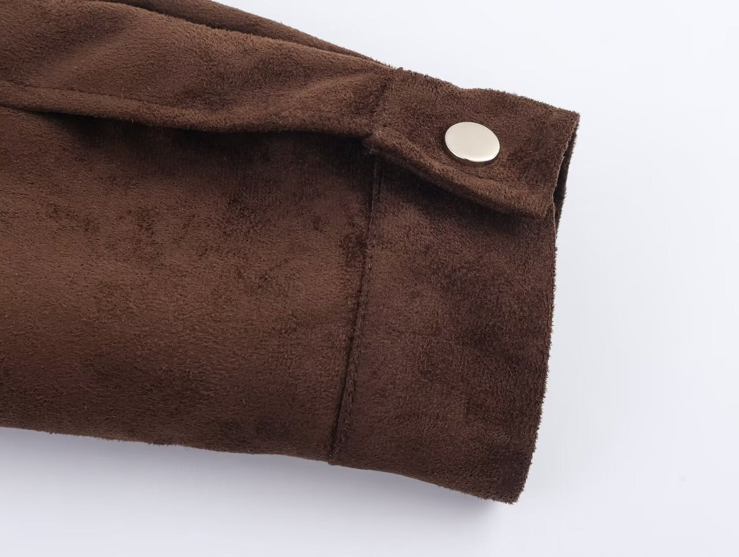 Women's standing collar Anti suede effect pilot jacket Coat
