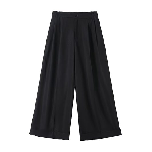 Women's loose casual versatile wide leg pants