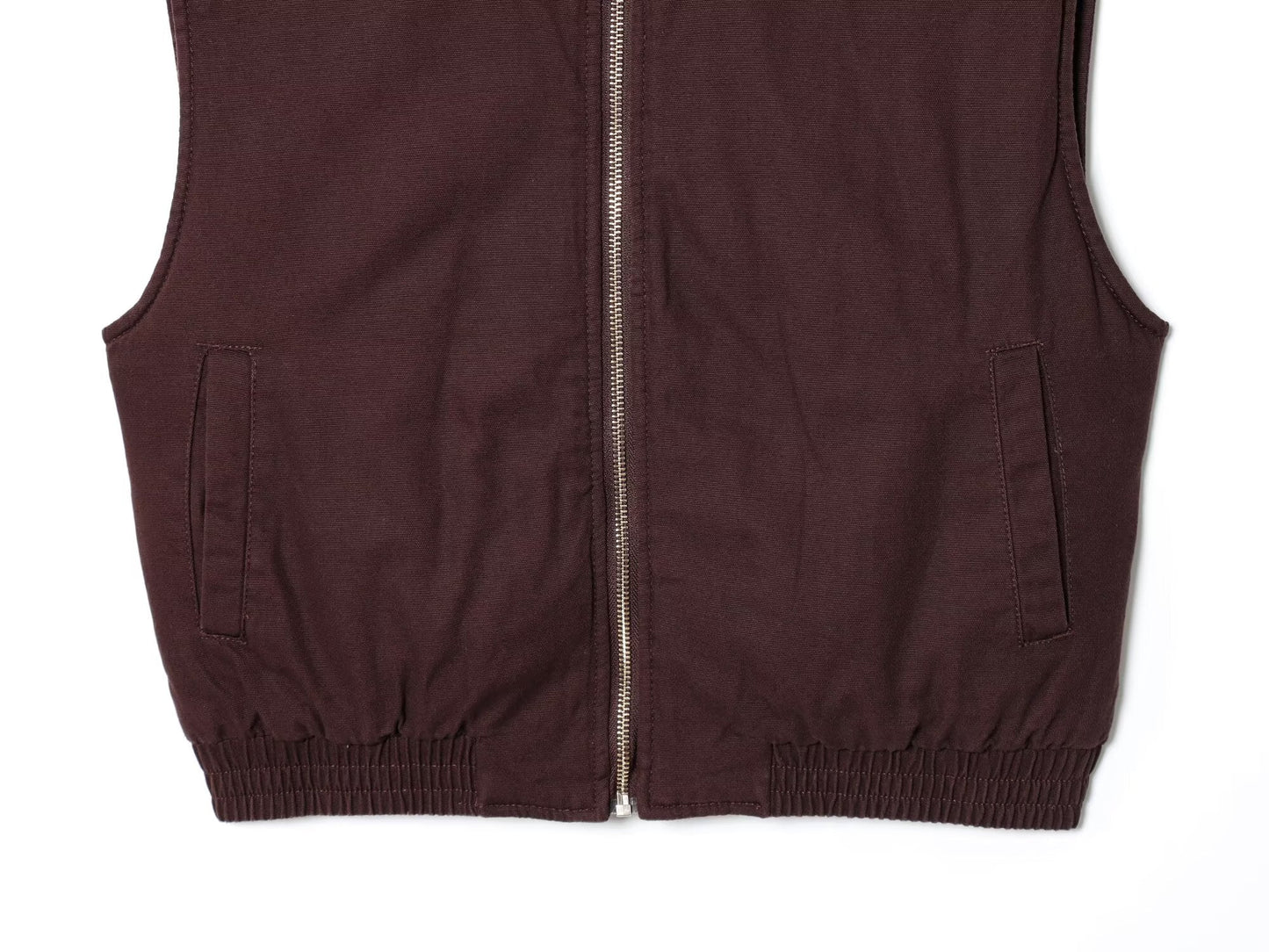 Women's new fashion corduroy collar design sleeveless zipper vest