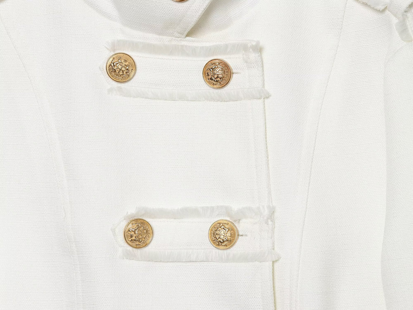 Women's standing collar double breasted short jacket