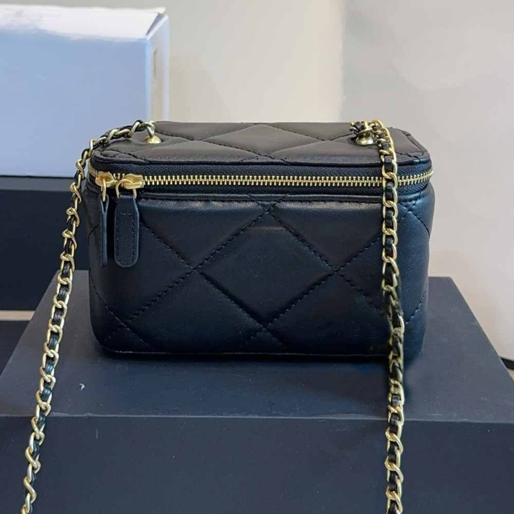 Women's new classic rhombic metal chain square bag