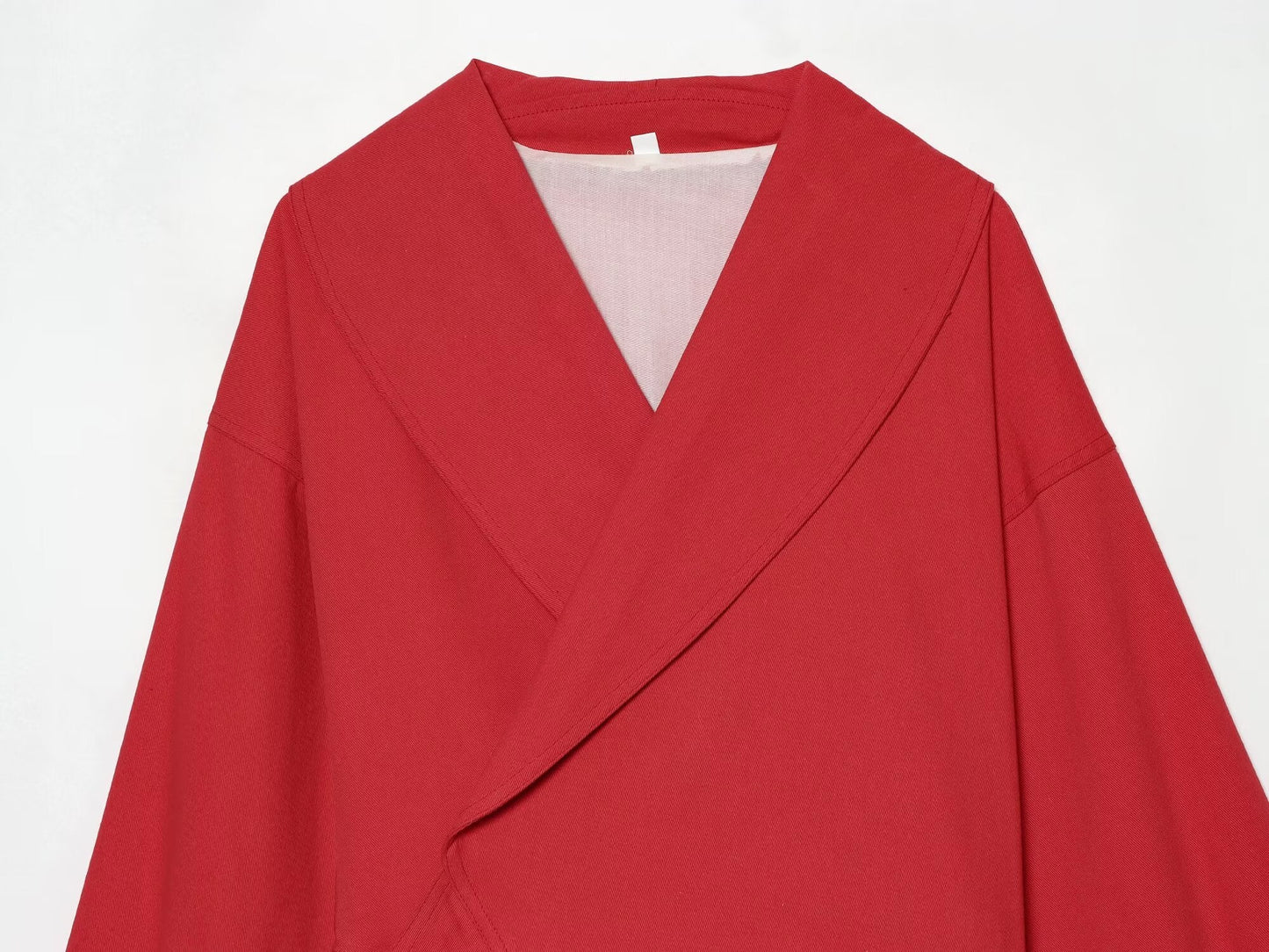 Women's buckle decorative short Coat