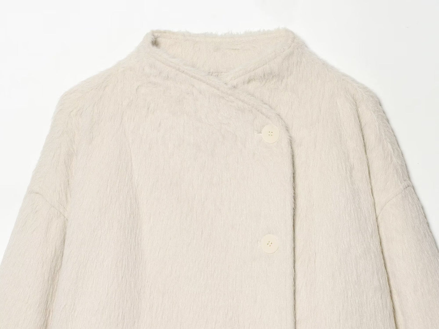 Women's long sleeved fleece jacket Coat