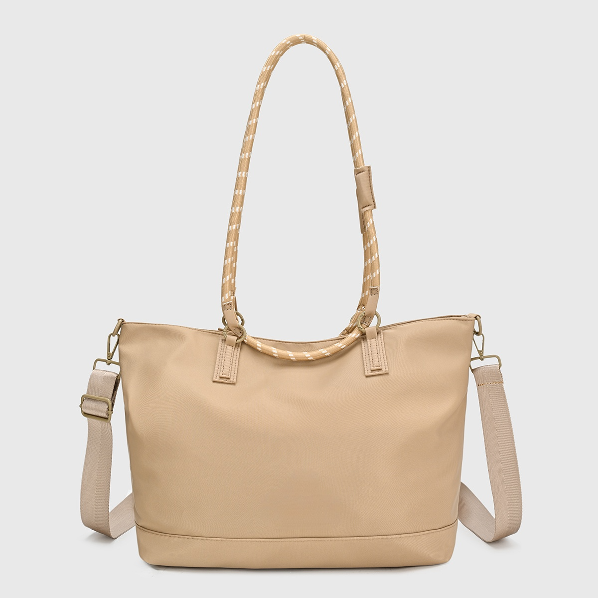 Women's new casual fashion zipper large capacity portable shoulder bag