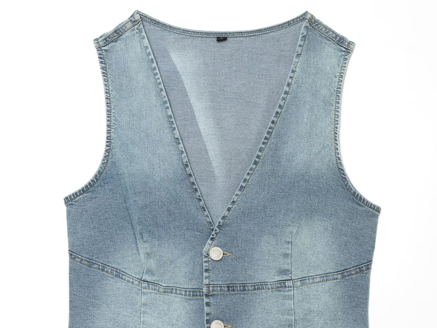 suit Women's 2 pieces slim denim vest style top+denim shorts