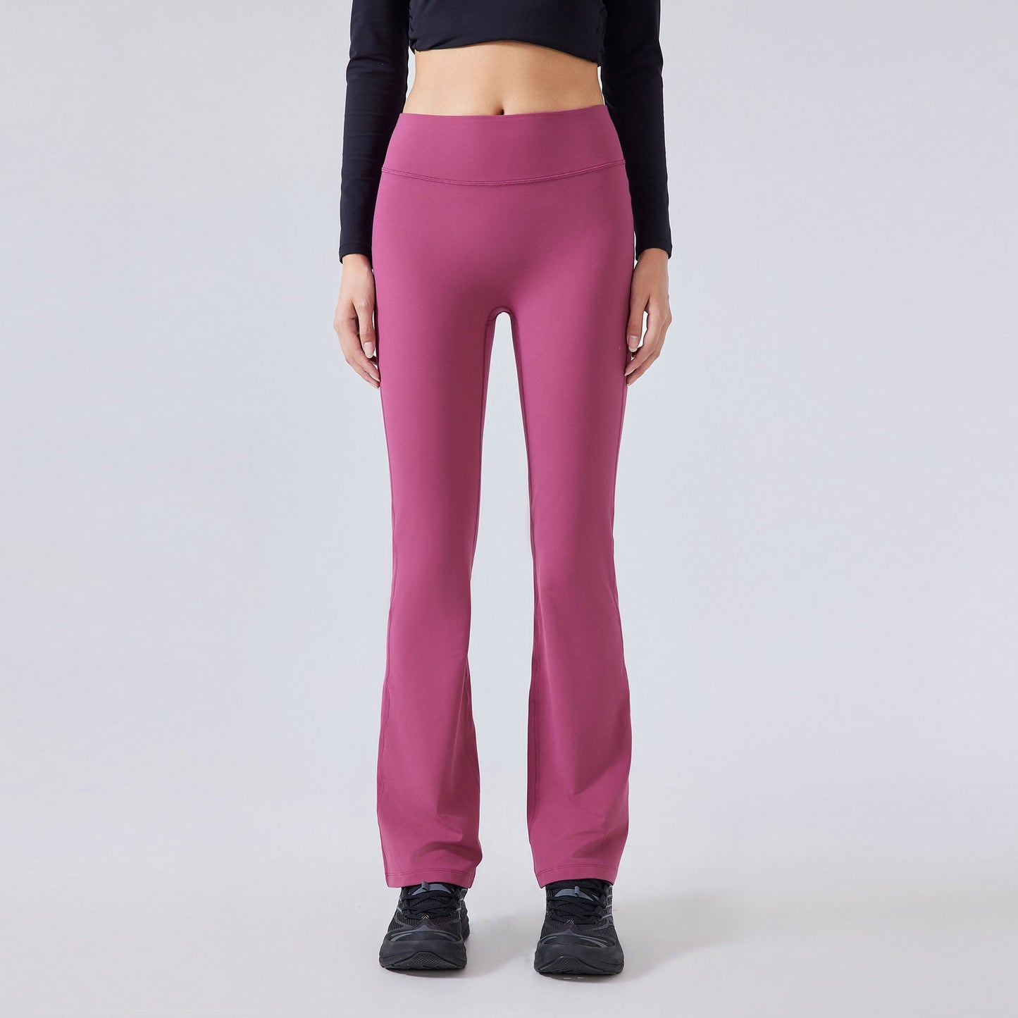 LU Women's new velvet elastic sports bell bottoms