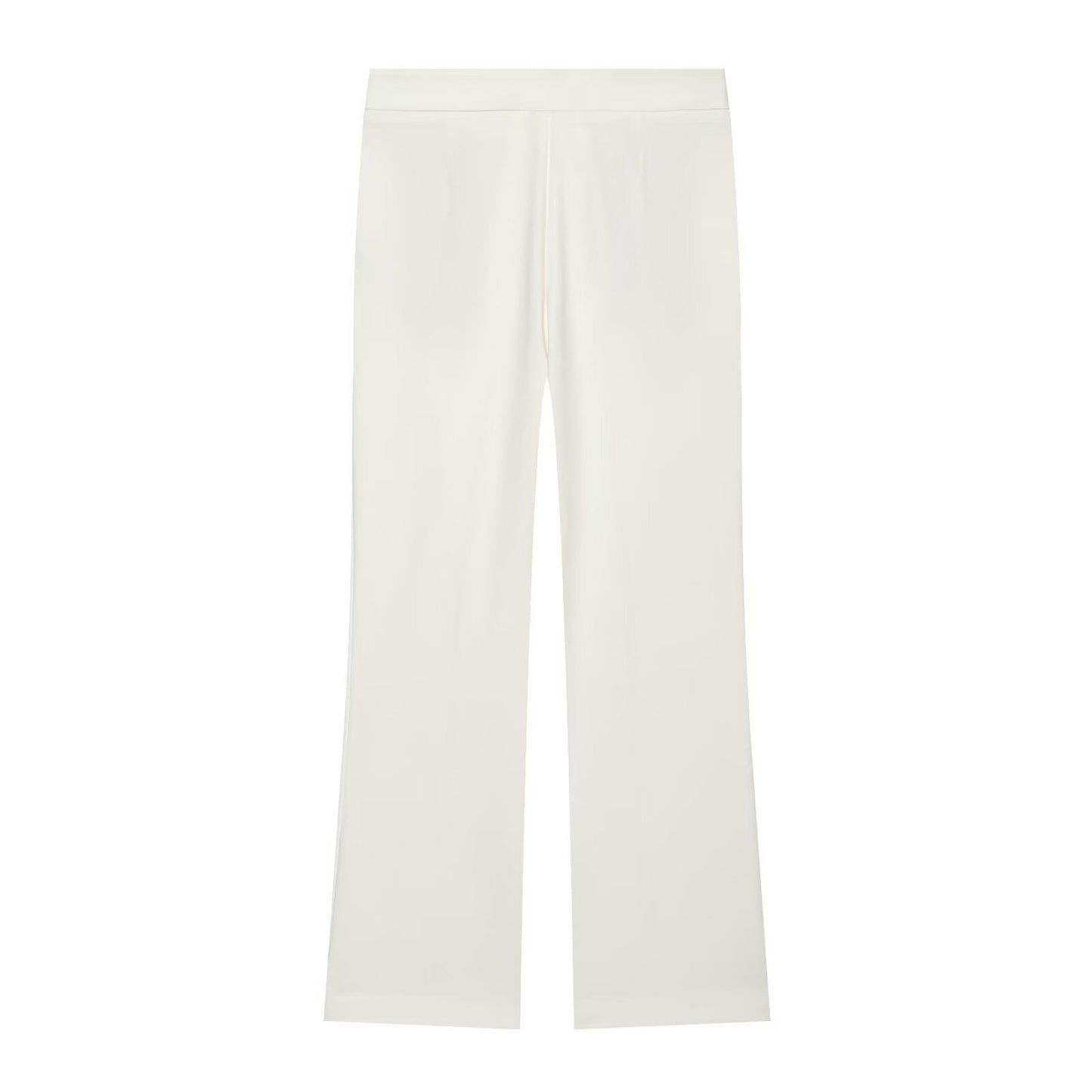 suit Women's 2 pieces pleated decorative slim vest+mini flared pants