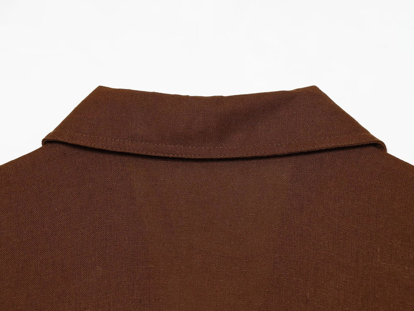 Women's with Belt sleeveless linen blend vest
