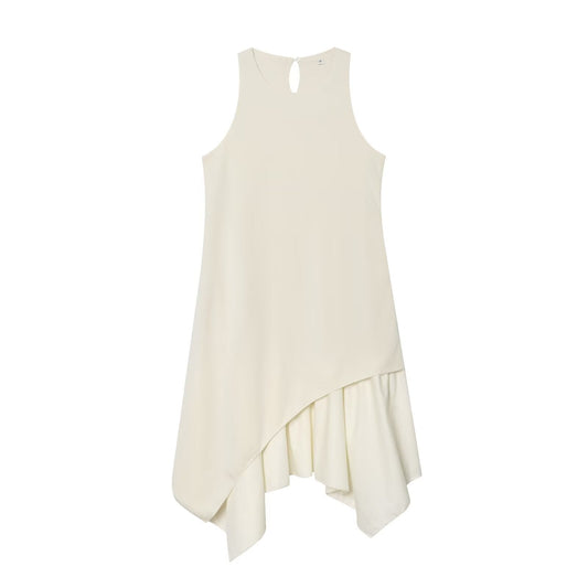 Women's patchwork halter neck dress
