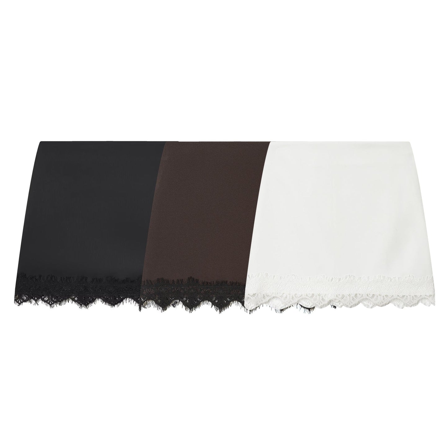 Women's lace hem slim Shorts Skirts