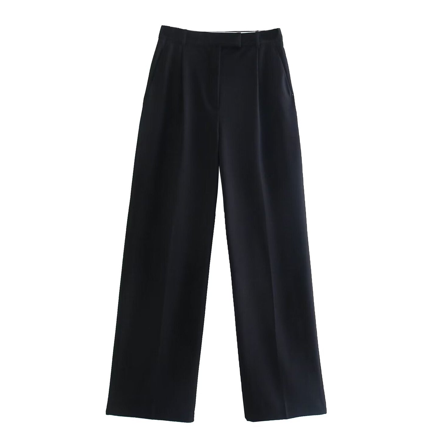 Women's pleated casual wide leg pants