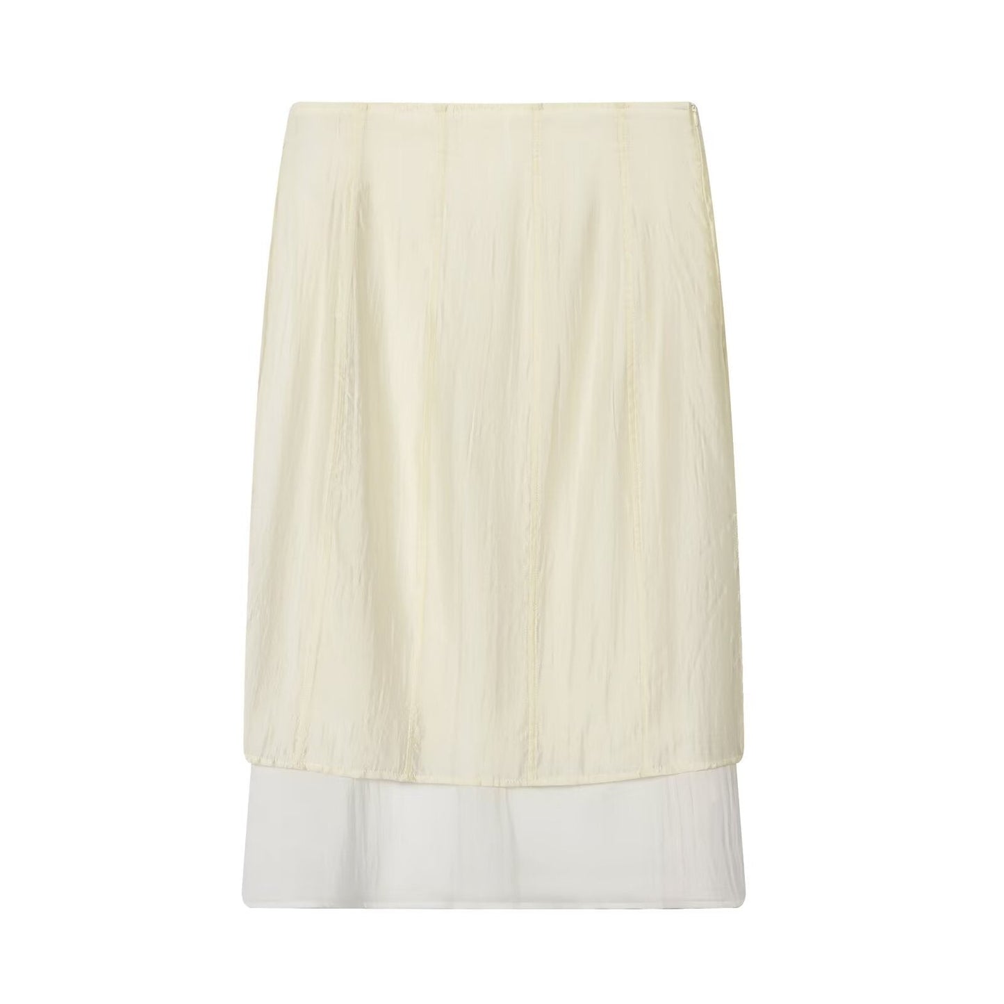 2026 Women's casual patchwork MIDI skirt
