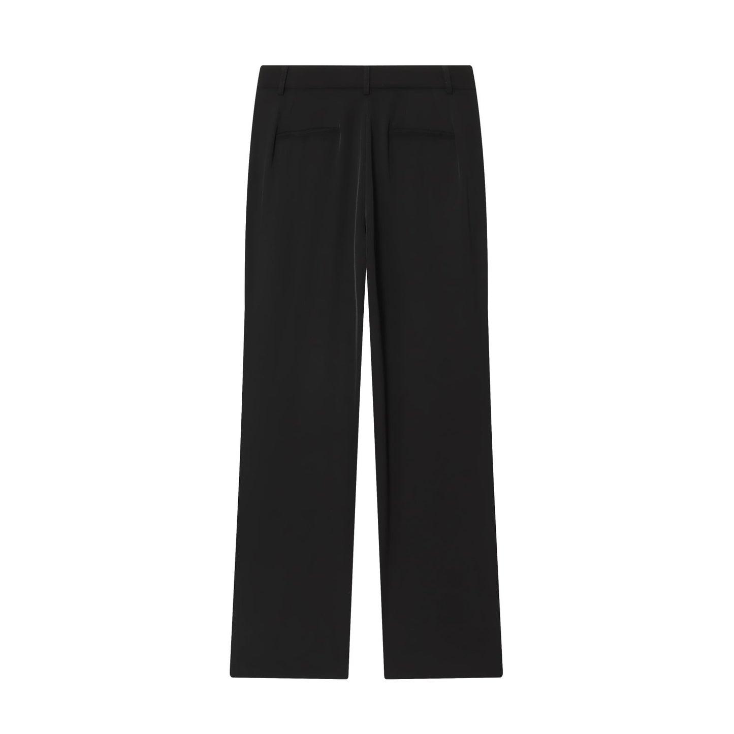 Women's new fashion black O Neck Button-up vest+Pants suit