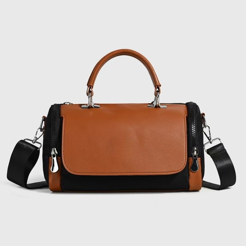 Women's new casual fashion contrast large-capacity portable messenger bag