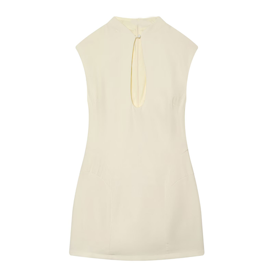 Women's opening design slim mini dress