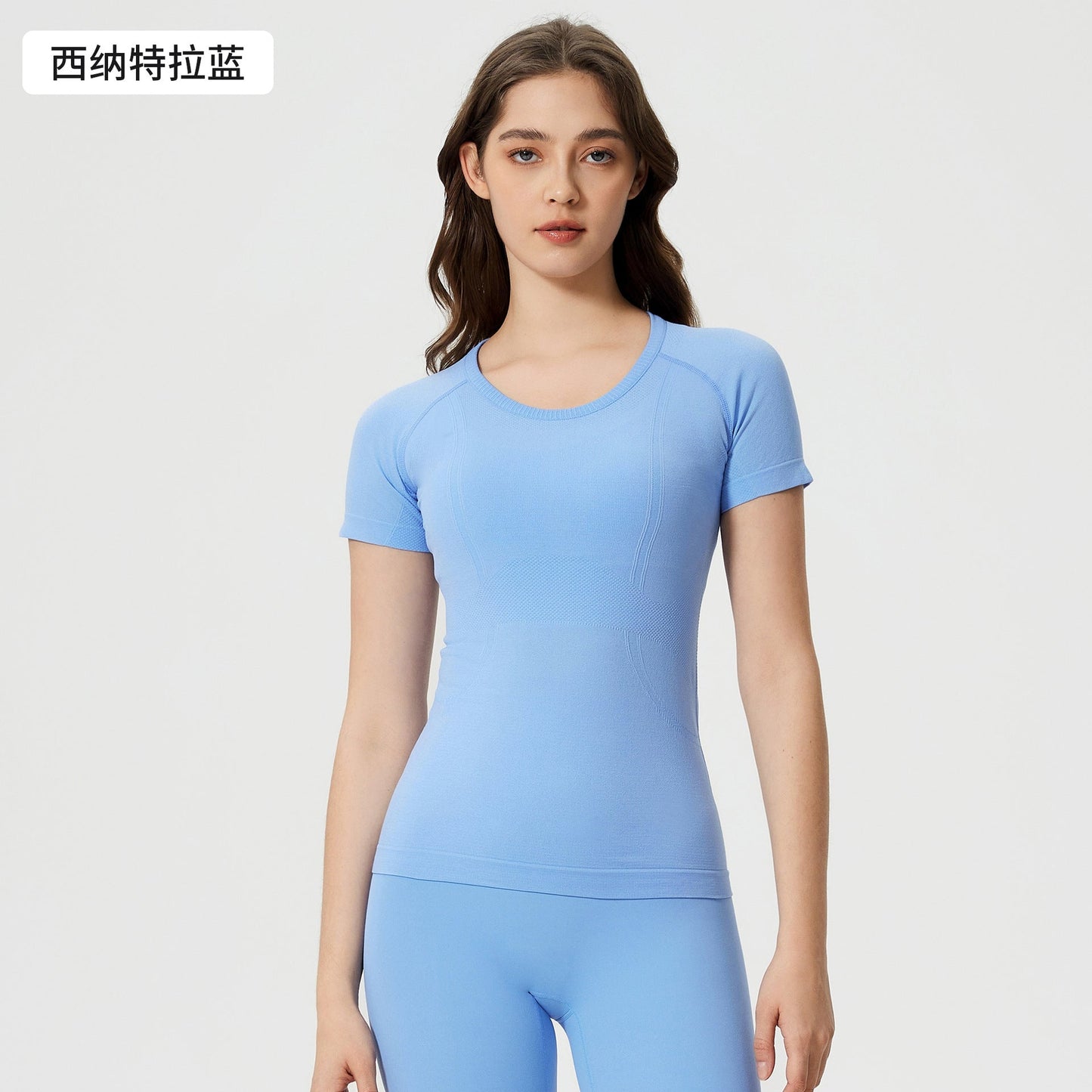 Ladies New T-shirt Running Fitness Shirt Slim Breathable Yoga Short Sleeve