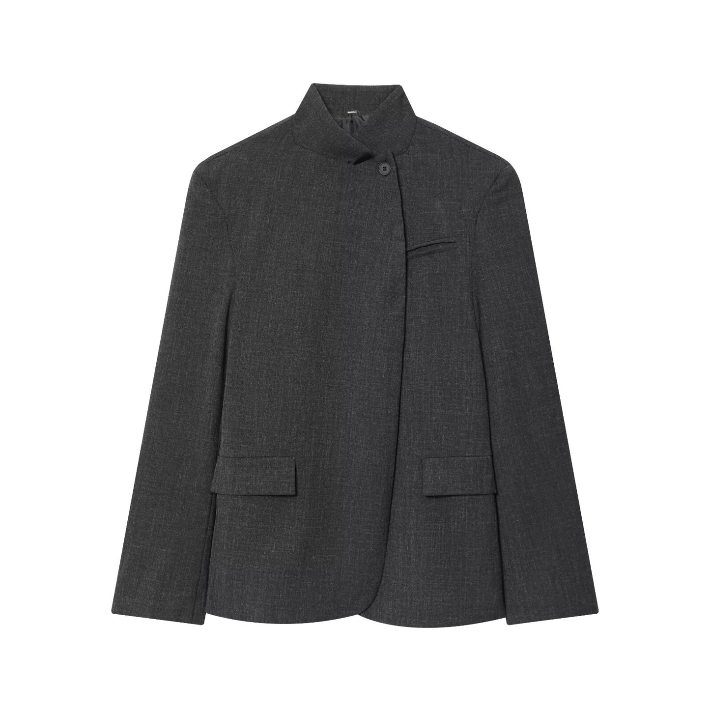 Women's casual stand collar Blazer Coat