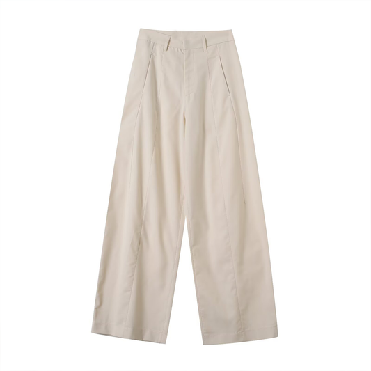 Women's loose linen blended casual pants