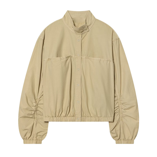 Women's washed effect poplin jacket Coat
