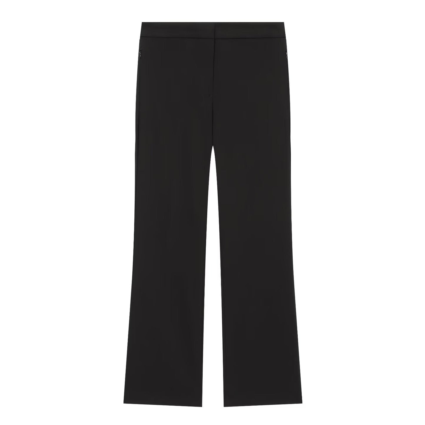 suit Women's 2 pieces pleated decorative slim vest+mini flared pants